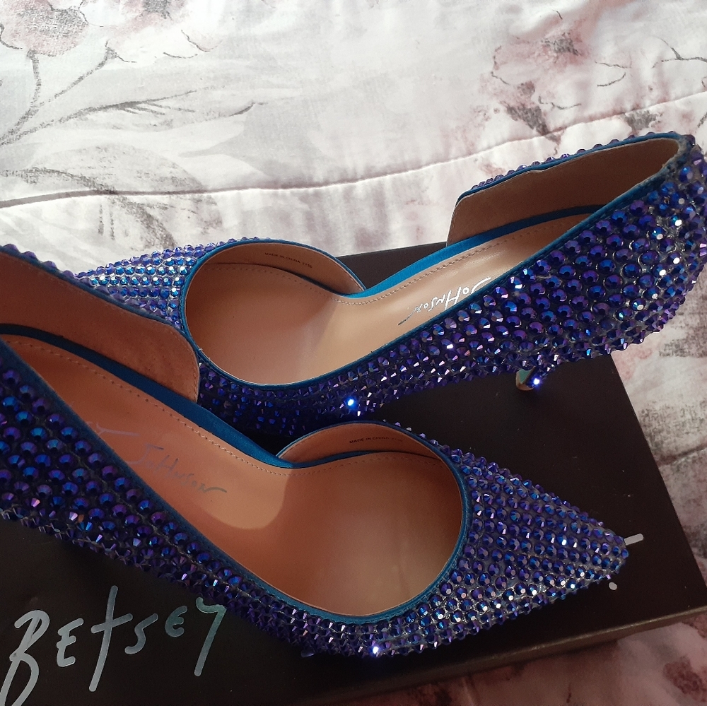 Betsey Johnson Deep Teal Hazil Heels